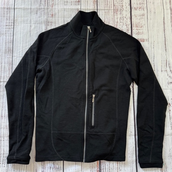 Ibex 100% Merino Wool Women’s Sweater Jacket Full Zip Size Medium MSRP $240 - Picture 1 of 7